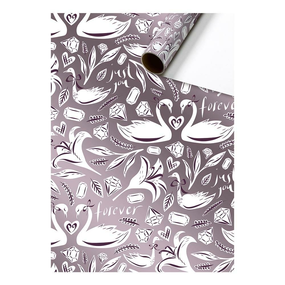 Nikki Dark Purple Single Roll 70 x 150cm